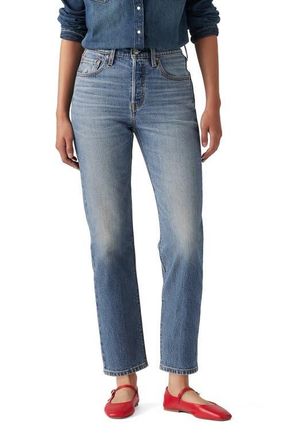 Levi's 501 Original Crop Straight Leg Jeans in Scanned Answers at Nordstrom, Size 27 X 26