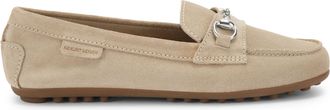 Kurt Geiger Womens Suede Nellie Loafers - Taupe - Size UK 8