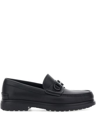 Ferragamo Tobia leather loafers - Black
