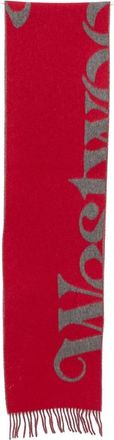 Vivienne Westwood Logo-intarsia Fringed Scarf