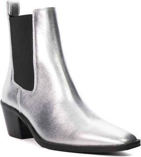 Dune London Pexas Chelsea Boot in Silver-Leather at Nordstrom Rack, Size 10Us / 40Eu