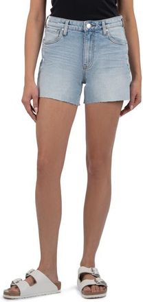 Kut from the Kloth Jane High Waist Cutoff Denim Shorts in Deep at Nordstrom, Size 10