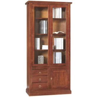 Milani Home KAITLYNN - mobile con vetrina in legno massello