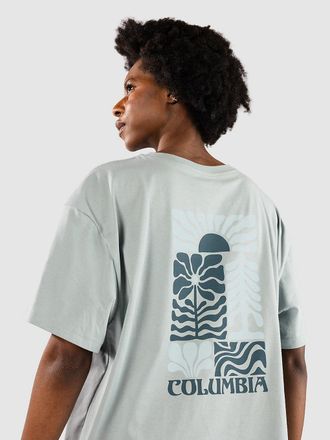 Columbia Rolling Bend Graphic Oversized T-Shirt blau