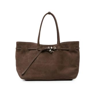 Marge Sherwood Soft Boston Bag - female - Marge Sherwood - Shopping Bags - Brown - ONE SIZE - Bags