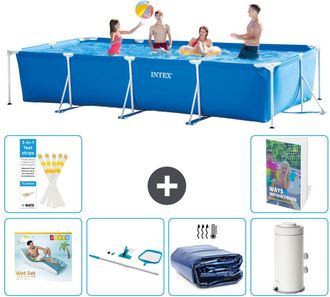 Intex Piscina Con Estructura Rectangular - 450x220x84 Cm - 7-piezas S96
