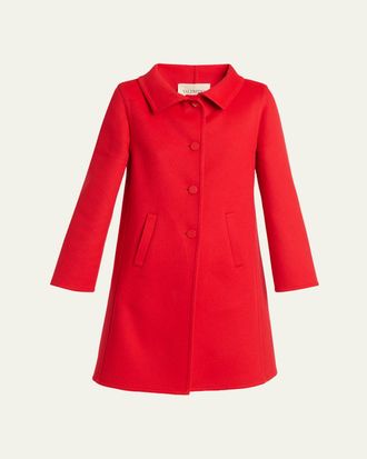 Valentino Garavani Virgin Wool-Cashmere A-Line Coat Dress