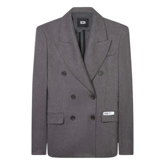 GCDS Mujer, Chaquetas, Gris, Talla: XL