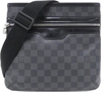 Louis Vuitton Damier Graphite Gray Damier Graphite Shoulder Bag (Pre-Owned)