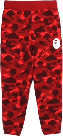 A Bathing Ape Color Camo Wide Fit Sweat Pants Red 1J30-152-011-RED
