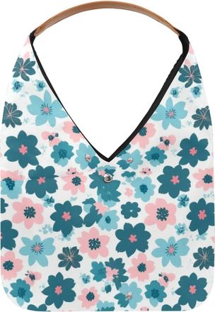 Generic Aesthetic Flower Reusable Lightweight Grocery Bags - Foldable Into Compact Pouch, Washable & Sturdy, Multipurpose for Shopping and Travel