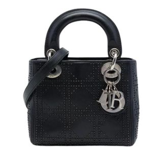 Dior Pre-owned Lady Dior Handbag - Dames - Pre-owned - Zwart - Maat: ONE Size Leer