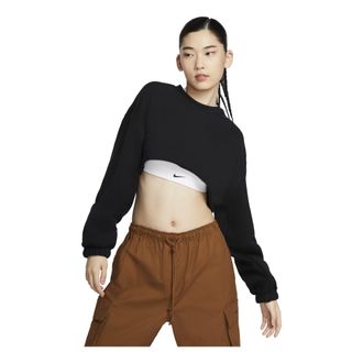Nike (WMNS) Nike Sportswear Oversized French Terry Shrug Asia Sizing Black FV7510-010