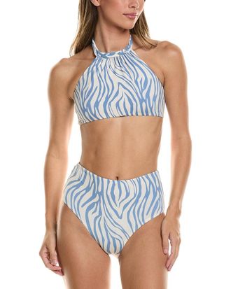 Maneb&igrave; Manebi 2Pc Braided Halter Neck Bikini Set