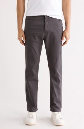 T.R. Premium Satin Twill Chino Pants in Dark Grey at Nordstrom Rack, Size 40 X 32