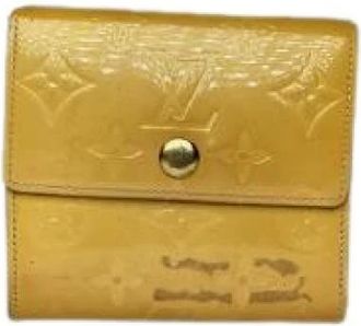 Louis Vuitton Pre-owned Wallets, female, Yellow, Size: ONE SIZE Pre-owned Leather Wallet