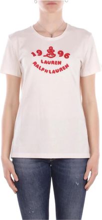 Ralph Lauren T-Shirt - Dames - T-shirts - Beige - M - Tops
