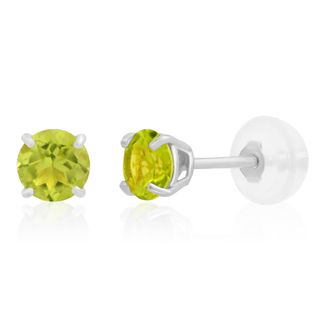 MAX + STONE 14k Yellow or White Gold 4mm Round Stud Earrings