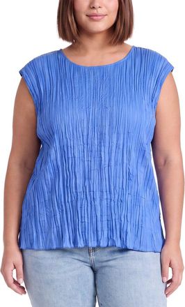 Eileen Fisher Plus Ballet Neck Silk Top