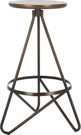 Safavieh Taburete de bar en mimbre de polietileno rojo