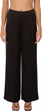 Velvet Heart Kaelin Leopard Jacquard Pants In Black