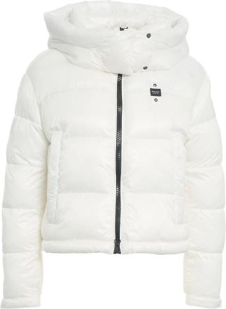 Blauer Elegante Gewatteerde Donsjas Aw 25 - Dames - Gewatteerde jassen - Wit - M - Jassen