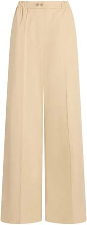 Patou Pantalones Anchos - Trousers - Mujer - Beige - S