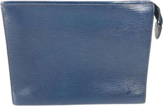 Louis Vuitton Pre-owned Epi Pouch - unisex - Vintage Clutch - Blauw - ONE Size - Leer - Vintage