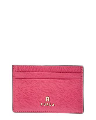 Furla Camelia Leather Card Case
