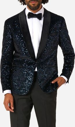 OppoSuits Navy Sequin Dinner Jacket in Blue at Nordstrom, Size 46 Regular