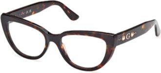 Guess Cat Eye Optical Frame - unisex - Brillen - Bruin - 54 MM - Accessoires