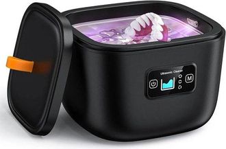 No Brand M&aacute;quina Limpiadora Autom&aacute;tica Multifuncional Ultras&oacute;nica De Alta Frecuencia Para Joyas, Dentaduras Postizas, Relojes Y Gafas (negra)