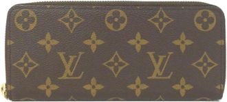 Louis Vuitton Brown Rose Ballerine Coated Canvas Long Wallet (Bi-Fold) (Pre-Owned)