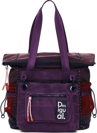 Desigual Large Voyager Nylon Backpack in Burgundy at Nordstrom