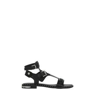 Ash Flat Sandals, female, Black, Size: 10 US Piasoft Mustang