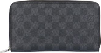 Louis Vuitton Black Gray Damier Graphite Long Wallet (Bi-Fold) (Pre-Owned)