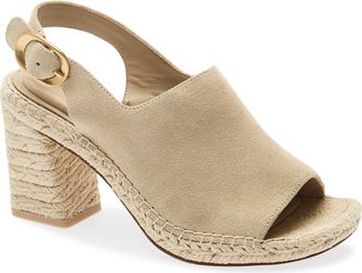 Rag & Bone Gigi Slingback Platform Espadrille Sandal in Irish Cream Suede at Nordstrom, Size 36.5