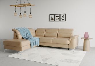 Sit&more Ecksofa &raquo;Sinatra L-Form&laquo; mit Ottomane, optional mit Kopfteilverstellung und Armteilfunktion