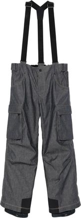 Moncler padded denim ski bottoms - men - Cotton/Polyester/Elastane/Polyamide - S - Blue