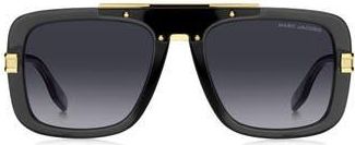 Marc Jacobs 55mm Gradient Shield Sunglasses in Grey at Nordstrom Rack