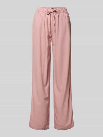 Only Wide Leg Leinenhose mit elastischem Bund Modell GOA in Altrosa, Gr&ouml;&szlig;e XL