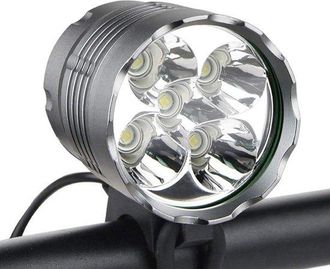 No Brand Luz Para Bicicleta, Luz Delantera Para Bicicleta, Faro, Luz Delantera Para Bicicleta, 6000 L&uacute;menes, Luz Para Bicicleta De 5 Led, Faro Impermeable Para