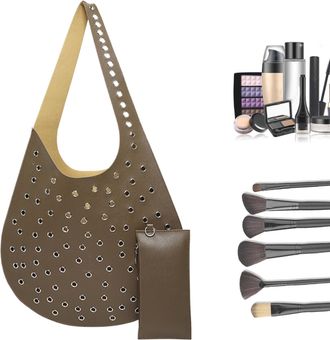 Generic Fastener Handbag, Cross body messenger purse, Retro aesthetic design, Adjustable strap component, Versatile compact storage, Adult girl student necess