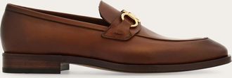 Ferragamo Men Loafer with Gancini buckle Brown Size 10.5
