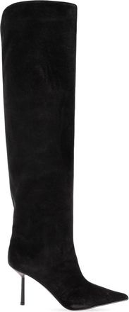 Le Silla Bella Su&egrave;de Hoge Laarzen - Dames - Over de knie laarzen - Zwart - 39 EU - Su&egrave;de - Schoenen