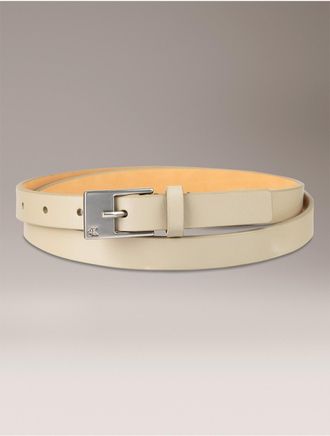 Calvin Klein Womens Slim Harness Buckle Belt - Neutral - XS