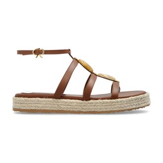 Gianvito Rossi Flat Sandals, female, Brown, Size: 7 1/2 US Flat Sandals