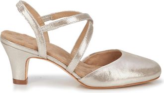 Drew Womens Rog Caliente Comfort Pump Heels In Silver Glitter