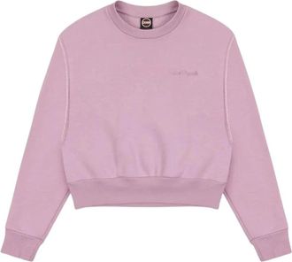 Colmar Crew Neck Sweatshirt - Dames - Sportshirts - Paars - L - Katoen - Fitness