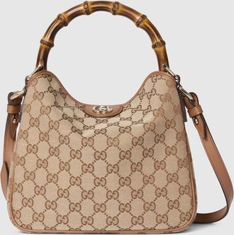 Gucci Diana Small Shoulder Bag, Beige, GG Canvas